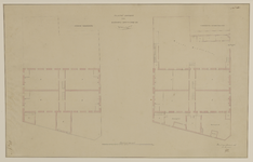 216672 Plattegronden van de begane grond en eerste verdieping van het Leeuwenburggasthuis (Schalkwijksteeg) te Utrecht, ...